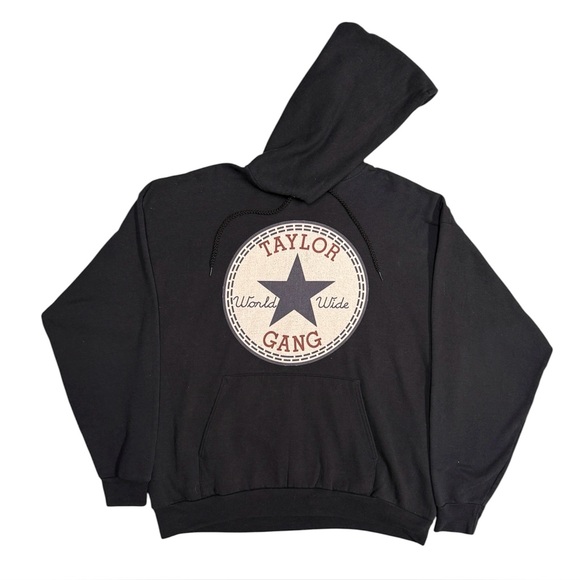 Wiz Khalifa TAYLOR GANG Vintage Hoodie Black Sweatshirt - Y2K - Pittsburgh to LA - Picture 1 of 3